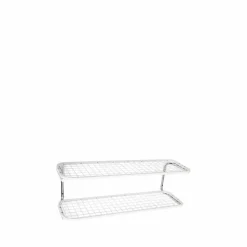 Classic 650 skohylla vit/krom 2 plan 70 cm