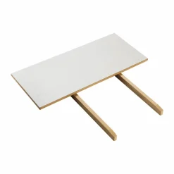 C35L iläggsskiva 82x37 cm Light grey linoleum-oak nature waterbased laquer