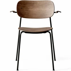 Co Chair matstol med armstöd Mörkbetsad ek