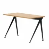 Compas Direction skrivbord Oiled oak-Deep black