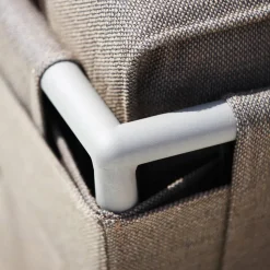 Conic modulsoffa Cane-Line airtouch grey höger inkl. dynor