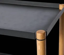 Connect bord Oljad ek svart metall