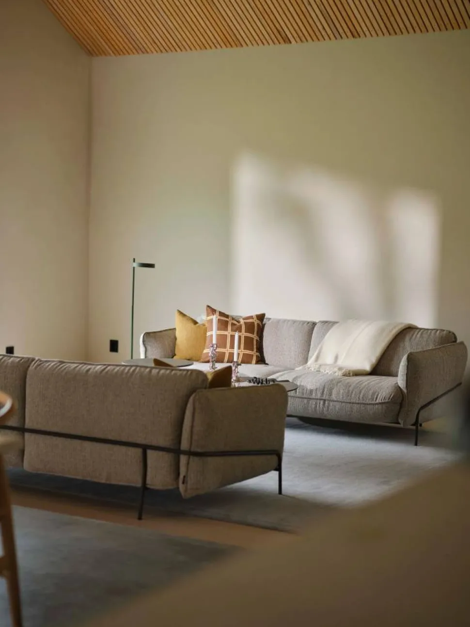 Continental soffa Sealife Ivory/Sand-orkangrå