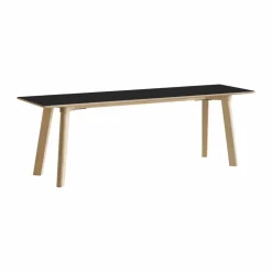 CPH215 Deux 2.0 bänk 140 cm Black laminate-untreated beech