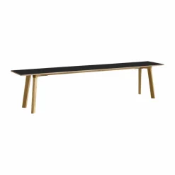 CPH215 Deux 2.0 bänk 200 cm Black laminate-lacquered oak