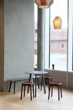 CPH215 Deux 2.0 bänk 140 cm Stone grey-lacquered beech