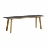 CPH215 Deux 2.0 bänk 140 cm Stone grey-lacquered oak