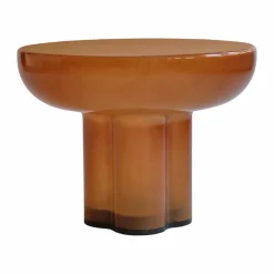 Crown sidobord low Ø65 cm Caramel