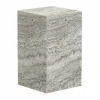 Cubism sidobord Silver travertin 30x30x50 cm