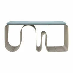 Curva sittdyna för bänk 32x95 5 cm Dusty Blue