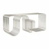 Curva sittbänk 100 cm Silver