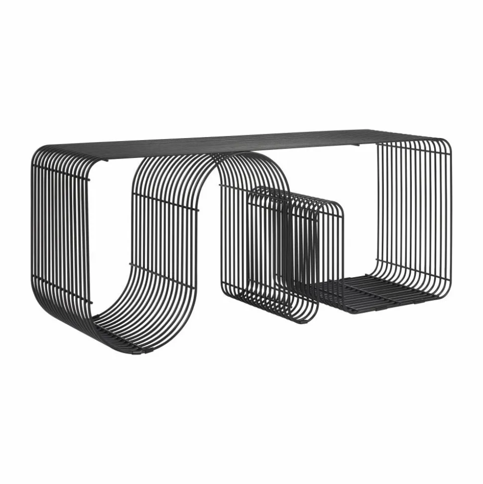 Curva sittbänk 100 cm Svart