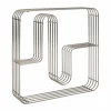 Curva vägghylla kvadratisk Silver