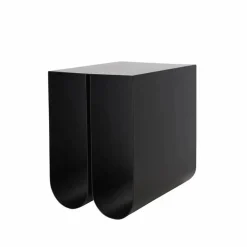 Curved sidobord Black