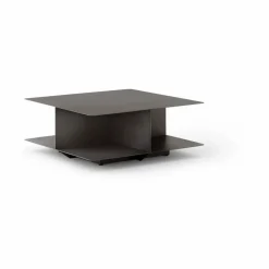 Develius EV3 soffbord Steel stone grey Ø89x40 cm