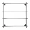 Division vägghylla Black steel 45x45x10 cm