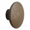 Dots wood krok dark stained brown Ø6 5 cm
