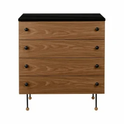 62 Dresser byrå american walnut 4 lådor