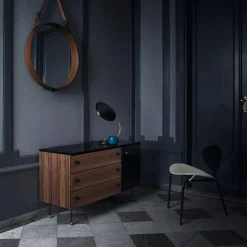 62 Dresser byrå american walnut 4 lådor