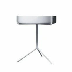 Drum bord Vitlaserad-h.46cm-vitt stativ