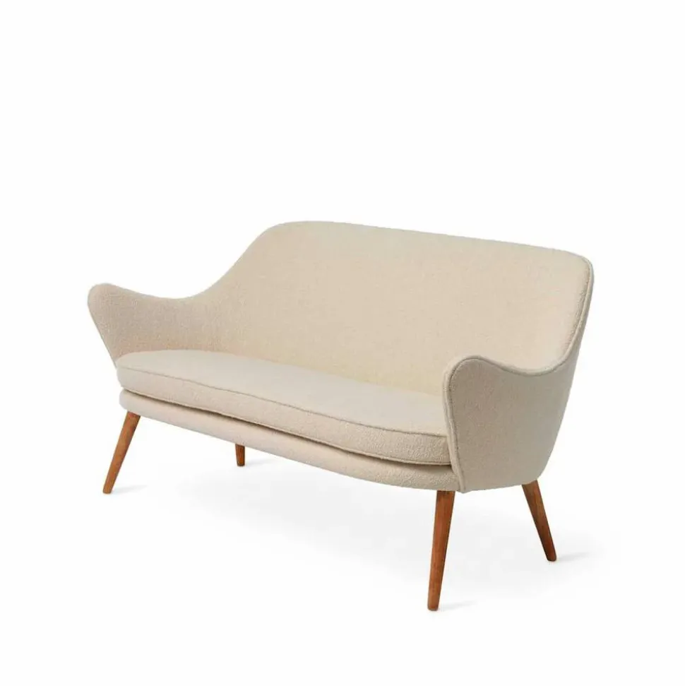 Dwell soffa 2-sits tyg barnum24 cream ben i rökt ek