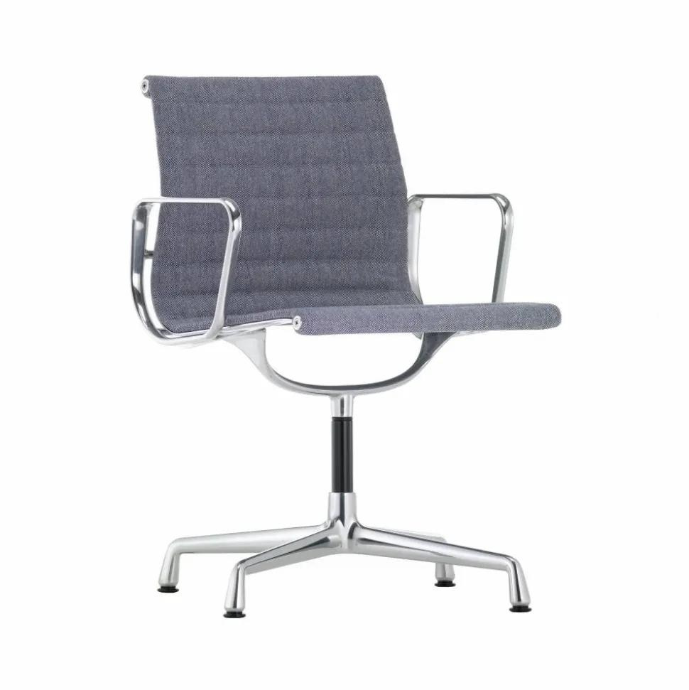 EA 104 karmstol Hopsak 74 blue/ivory-polerad aluminium