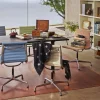 EA 101 stol polerad aluminium Hopsak warmgrey-Ivory