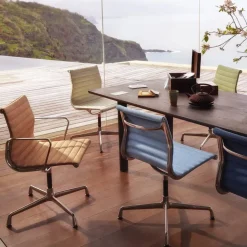 EA 101 stol polerad aluminium Hopsak warmgrey-Ivory