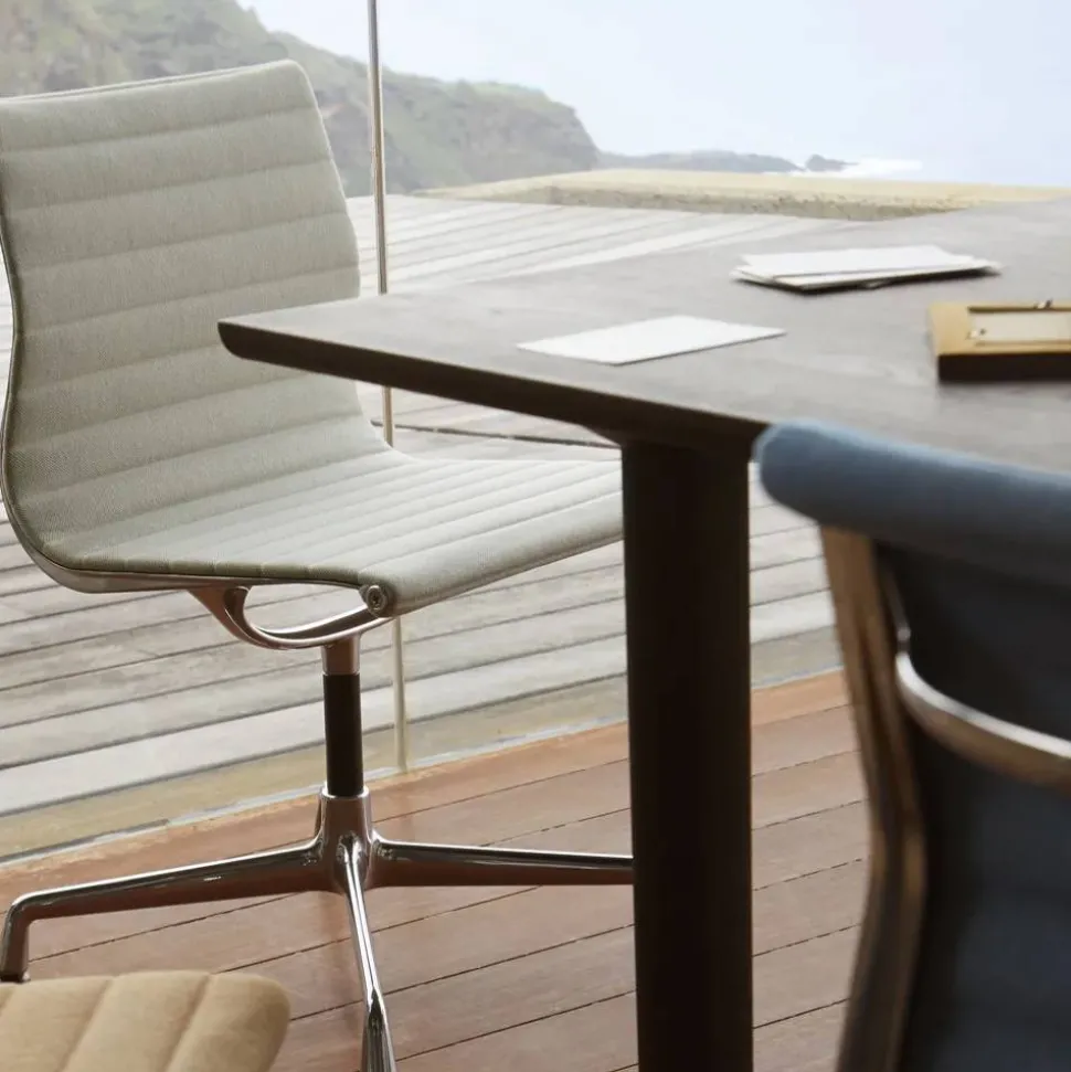 EA 101 stol polerad aluminium Hopsak warmgrey-Ivory