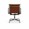 EA132 Aluminium Chair kontorsstol felt glides 97 cognac leather L20-polished
