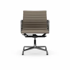 EA132 Aluminium Chair kontorsstol felt glides 71 sand leather L20-polished