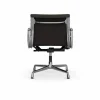 EA132 Aluminium Chair kontorsstol felt glides 69 umbra grey leather L50-polished