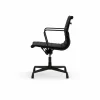 EA132 Aluminium Chair kontorsstol felt glides 66 nero leather L20-deep black