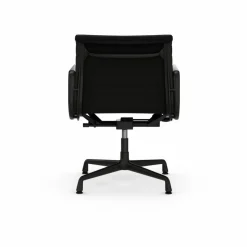 EA132 Aluminium Chair kontorsstol felt glides 66 nero leather L20-deep black