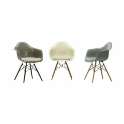 Eames Fiberglass Armchair DAW karmstol parchment askben