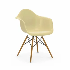 Eames Fiberglass Armchair DAW karmstol parchment askben