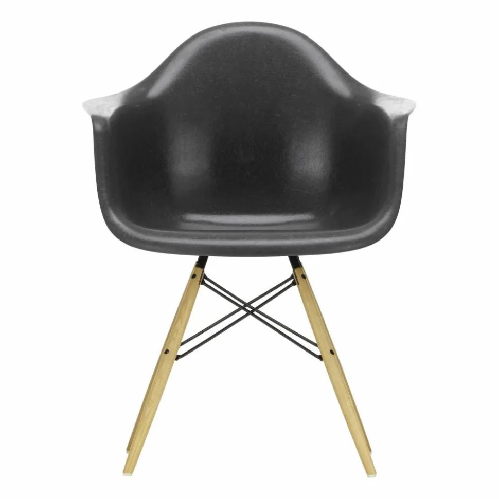 Eames Fiberglass Armchair DAW karmstol elephant hide grey askben