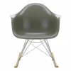 Eames fiberglass armchair RAR gungstol lönnmedar Raw umber-Chrome