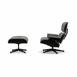 Eames Lounge Chair & Ottoman new dimensions 10 Salt'n pepper-27 chestnut black-pol.steel-black