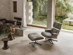 Eames Lounge Chair & Ottoman new dimensions 11 Anthracite-26 chestnut-pol. steel