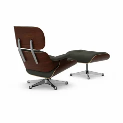 Eames Lounge Chair & Ottoman new dimensions 61 Umbra grey-32 walnut dark-pol. steel
