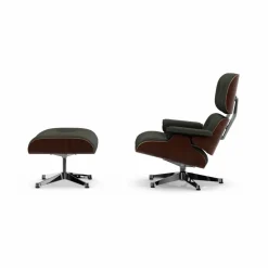 Eames Lounge Chair & Ottoman new dimensions 61 Umbra grey-32 walnut dark-pol. steel
