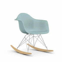 Eames Plastic Armchair RE RAR gungstol 23 ice grey-chrome-golden maple