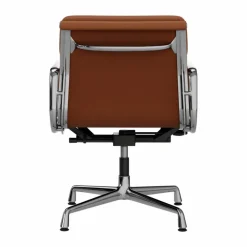 EA 231 Soft Pad Chair kontorsstol felt glides 97 cognac leather L20-chrome
