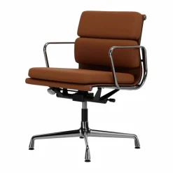 EA 231 Soft Pad Chair kontorsstol felt glides 97 cognac leather L50-polished