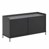 Enfold sidobord lågt 125x45x63 cm Black-Black