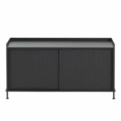 Enfold sidobord lågt 125x45x63 cm Black-Black