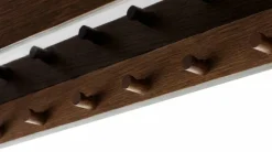 Epoch hylla med krokar 118 cm Dark stained oak-black