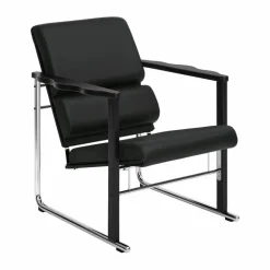 Experiment 502 loungefåtölj Black-black leather
