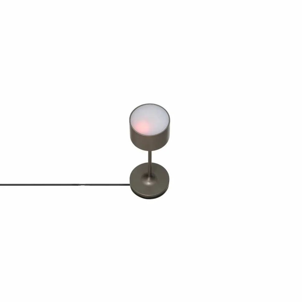 Farol mini LED-lampa 19 5 cm Burned Metal